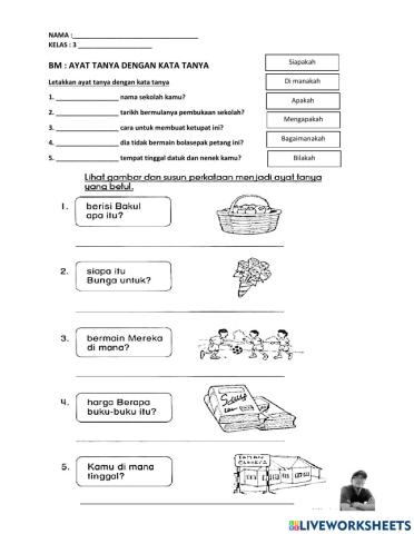 Ayat tanya dengan kata tanya