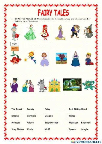FAIRY TALES worksheet