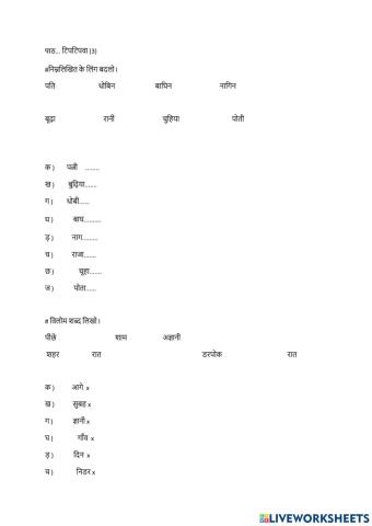 Test ling and vachan badlo