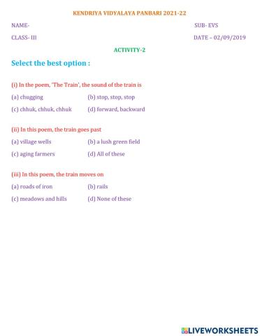 Select the best option