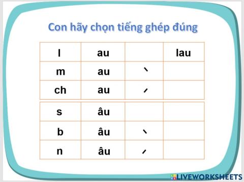 Bảng tạo tiếng