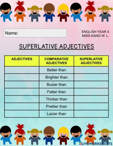 Superlative Adjectives