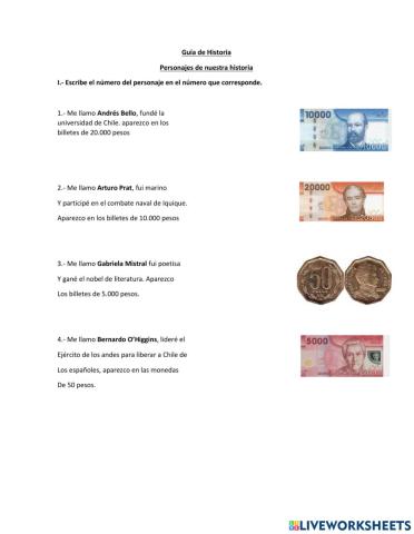 Personajes de historia de chile