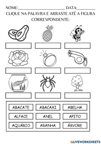 Auto Ditado letra A e E