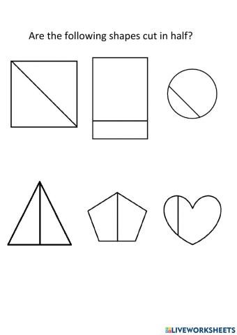 Half of shapes