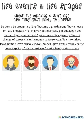 Life events during life stages