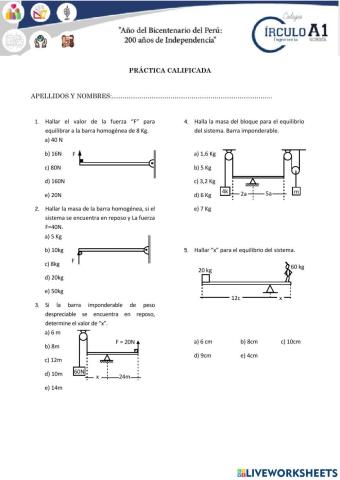 2da condición de equilibrio-estática