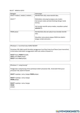 ASK T3 - Penyataan SQL