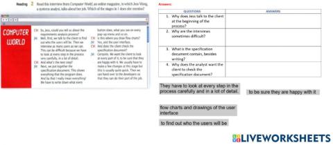 Software Engineering - Drag and drop task