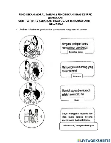 Unit 10 - sikap jujur