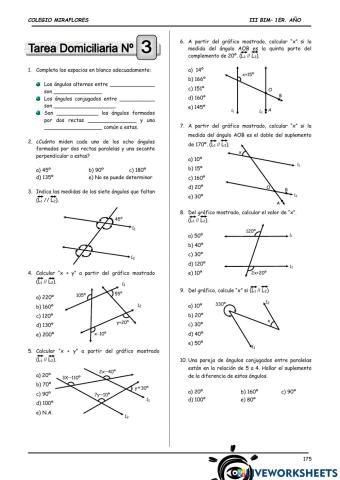 Restas paralelas y una secante