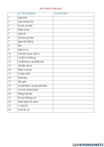 E12- unit3- vocab 2