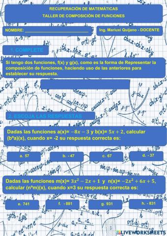 Recuperacion de taller de composicion de funciones