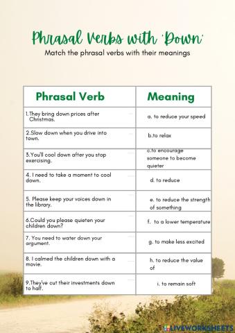 Phrasal Verbs