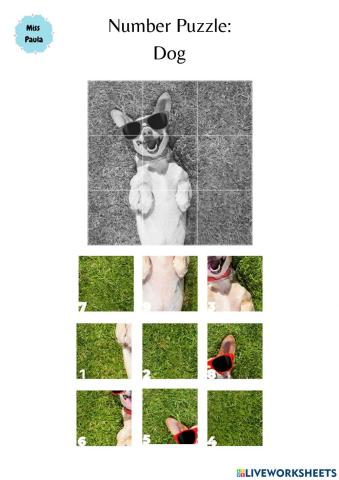 Numer Puzzle: Dog