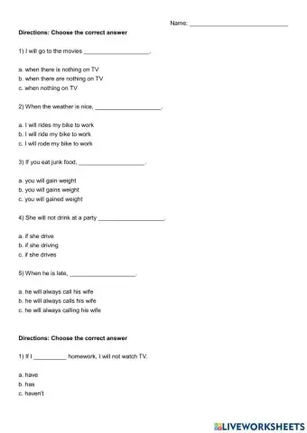 OD4 Future Real Conditional