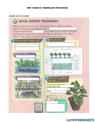 Rbt tahun 5: teknologi pertanian