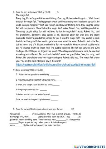 Practice kids 4 mid term exam