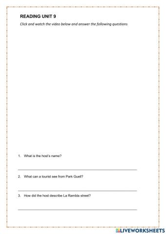 Form 5 - Reading Unit 9