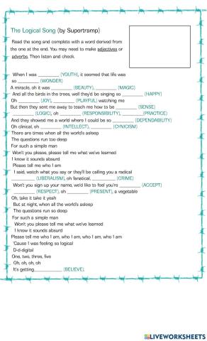THE LOGICAL SONG