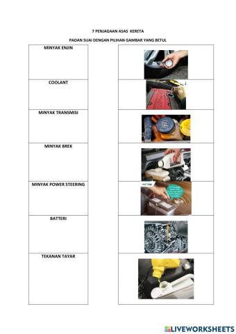 7 penjagaan asas kereta