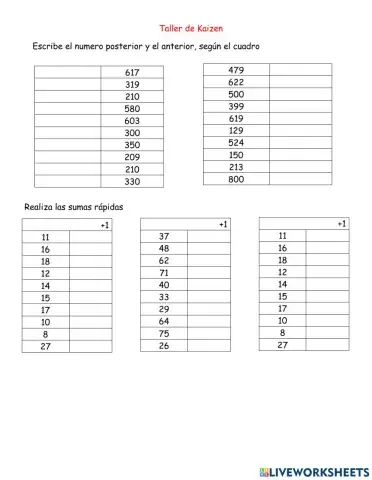 Kaizen de matematicas nivel 1