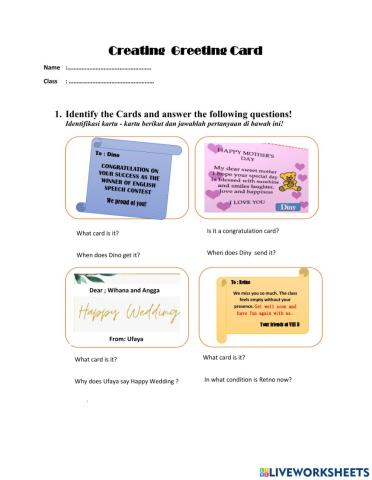 Creating Simple Greeting Card