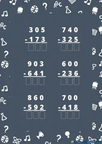 Restas con reagrupación