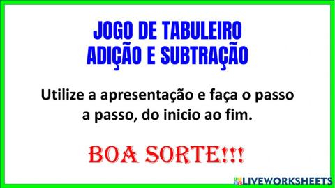 Adição e Subtração