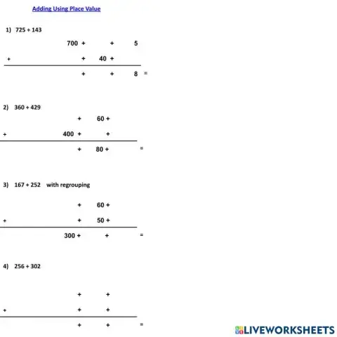 Add Using Place Value
