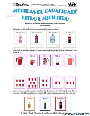 Litros y mililitros