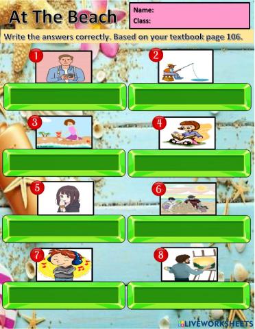 Year 2 Unit 9 At the Beach: Holidays