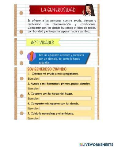 Valor de la Generosidad