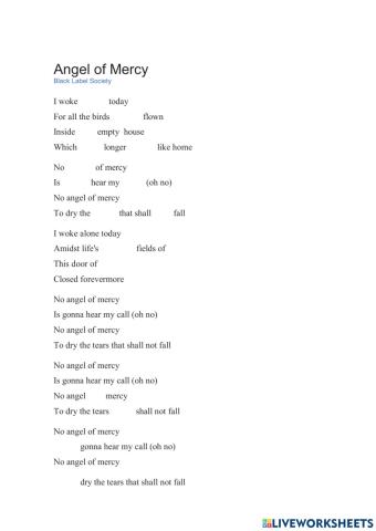 Angel Of Mercy - Black Label Society