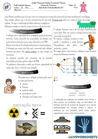 Radiação e mutação