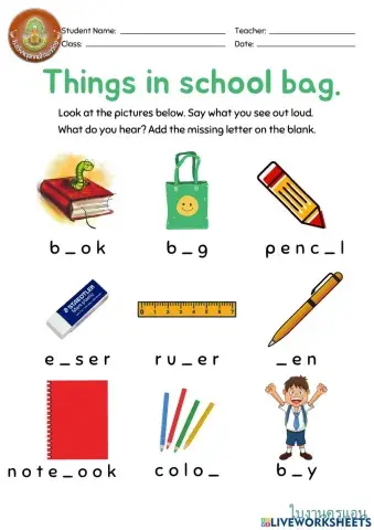 Things is school bag