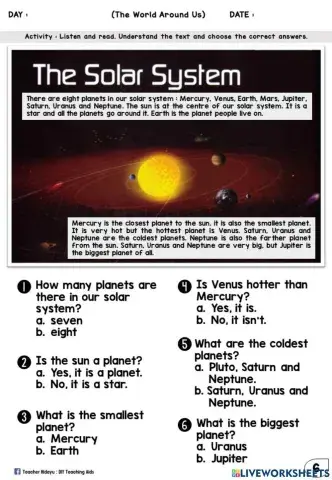 The World Around Us (Multiple Choices)