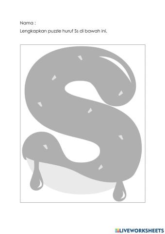 Puzzle huruf S