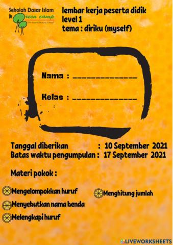 Literasi huruf dan angka