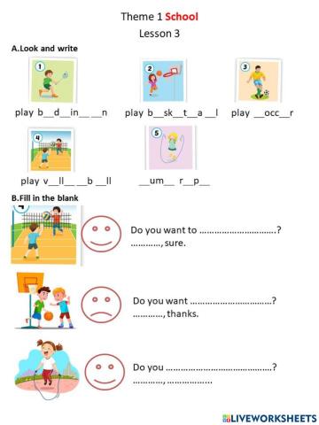 Theme 1 School L3- G5