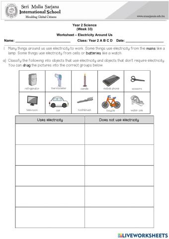 Unit 6: Electricity Around Us