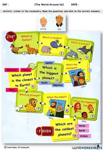 The World Around Us (Choose the answers)