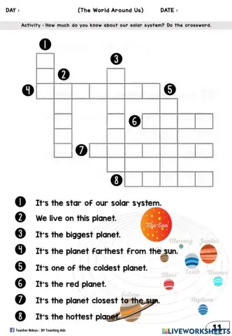 The World Around Us (Crossword Puzzle)