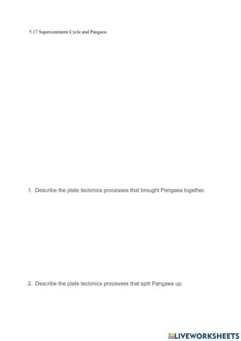 5.17 Supercontinent Cycle and Pangaea