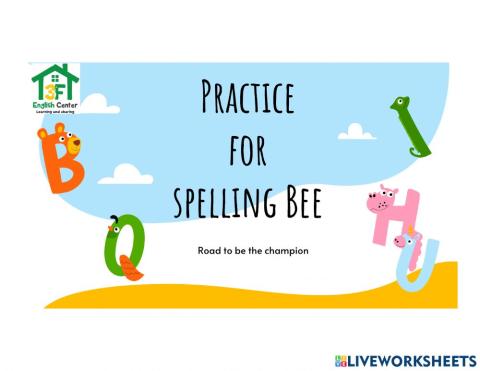 Ôn tập Spelling Bee