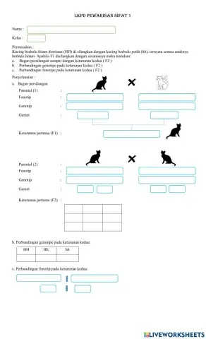 LKPD Pewarisan Sifat 1