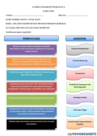 Sejarah t4 bab 6 ancaman komunis dan darurat 6.3 usaha menangani