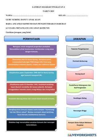 Sejarah t4 bab 6 ancaman komunis dan darurat 6.3 usaha menangani