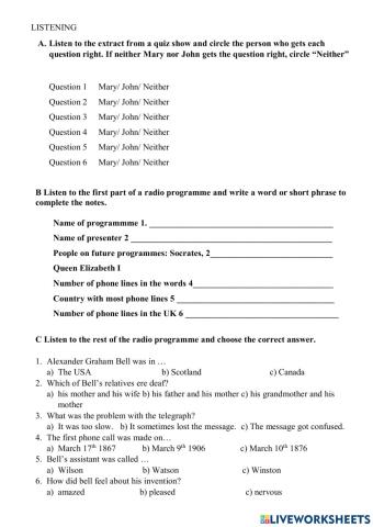 Technology Preparation for USE