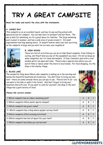 Great Campsite KET Reader